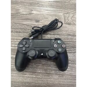 Sony PlayStation 4 DualShock 4 Wireless Controller Black CUH-ZCT2U with Cable